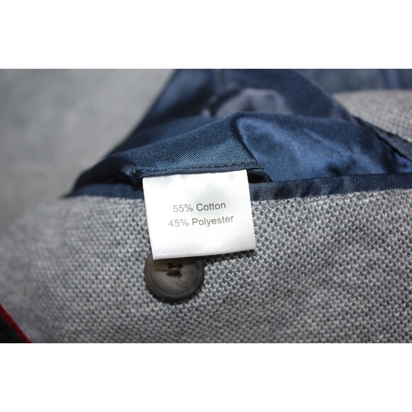 Jos A Bank Blazer Mens Tailored Fit Gray Unstructured NWT Cotton Jacket Blend 4X - Picture 8 of 12